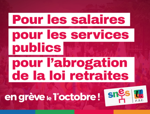 En grève le 1er octobre !