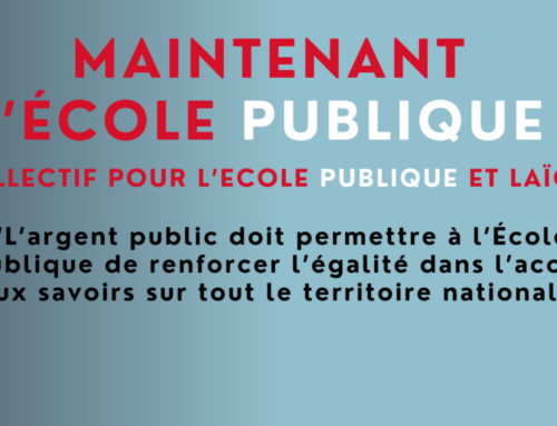 Maintenant l’école publique !