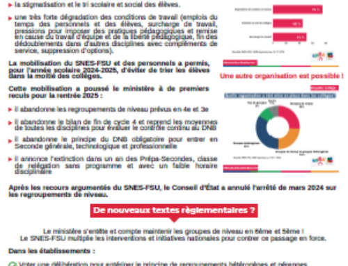 Tract : Enterrons les groupes du « Choc des savoirs » !