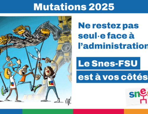 Mutations intra 2025 : le SNES-FSU à vos côtés !