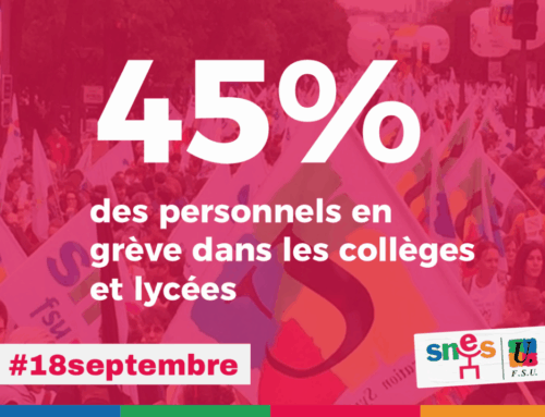 45 % de grévistes dans les collèges et les lycées !