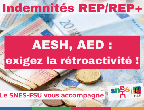 AED/AESH : obtenez la rétroactivité des indemnités REP/REP+