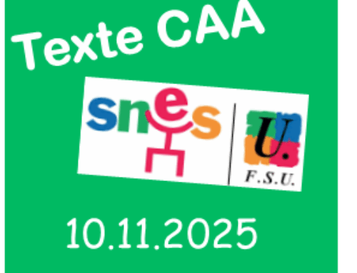 Texte présenté par le secrétariat à la CAA du lundi 10 novembre 2025