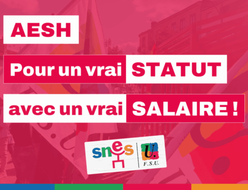 Une semaine de mobilisation pour la création d’un corps d’AESH