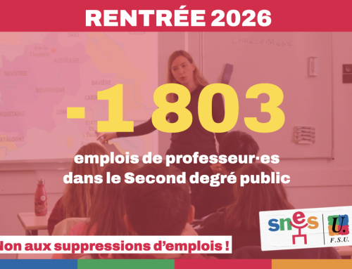 Rentrée 2026 – suppression d’emplois, c’est encore pire que prévu !
