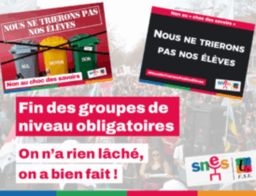 Clap de fin pour les groupes de niveau ?