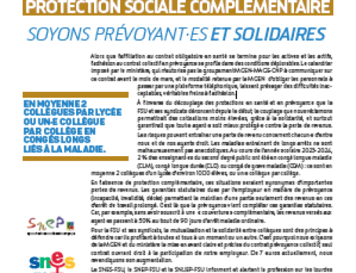 Protection sociale complémentaire – Supplément de l’US n°867