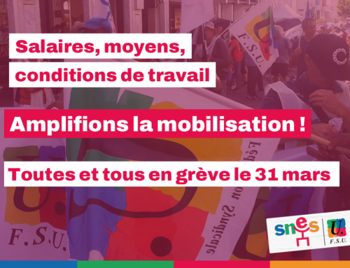 En grève le mardi 31 mars !