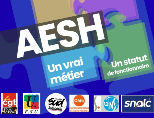 AESH : une carte postale pour un vrai statut !