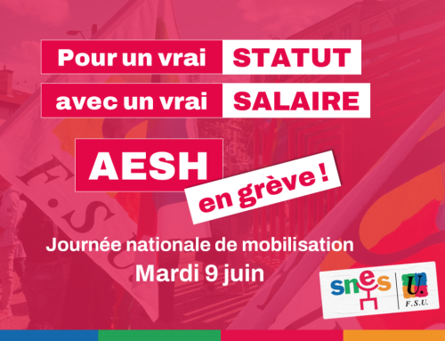 AESH – dans l’action le 9 juin !