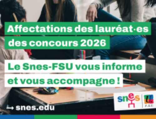 Affectation des stagiaires : visio SNES-FSU le 12 mai pour tout savoir !
