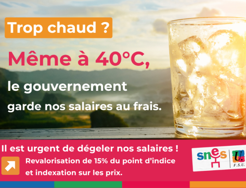 Le gouvernement garde nos salaires au frais, agissons !