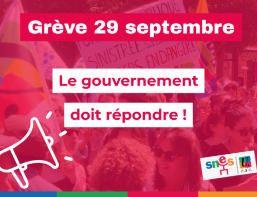 A la veille de la présentation du budget, le gouvernement doit entendre à la colère des personnels des collèges, lycées et CIO !